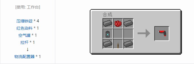 我的世界气动工艺合成表大全2026
