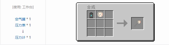 我的世界气动工艺合成表大全2026