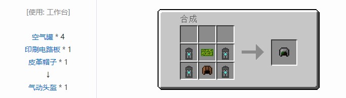 我的世界气动工艺合成表大全2026