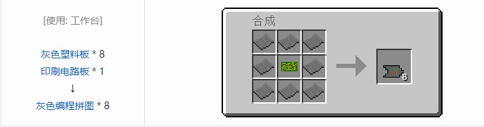 我的世界气动工艺合成表大全2026