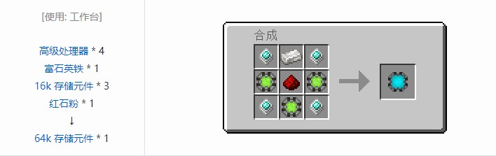 我的世界精致存储合成表大全2026