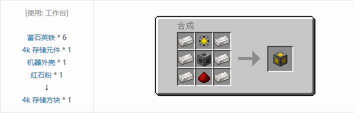 我的世界精致存储合成表大全2026