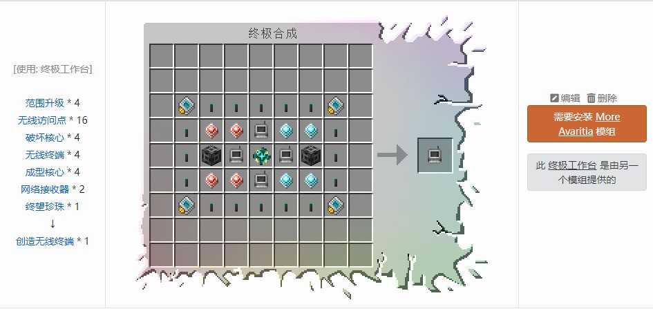 我的世界精致存储合成表大全2026