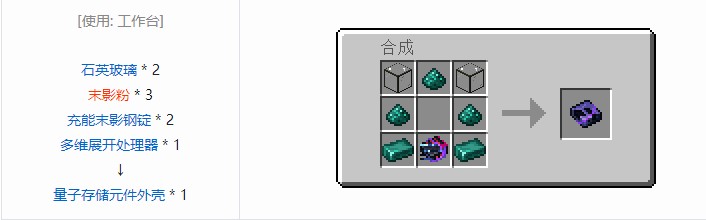 我的世界OMNI 存储元件合成表大全2026