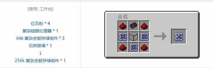 我的世界OMNI 存储元件合成表大全2026