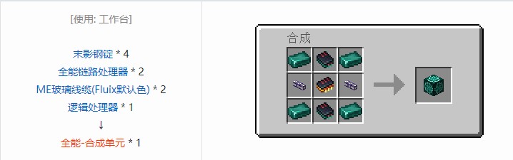 我的世界OMNI 存储元件合成表大全2026