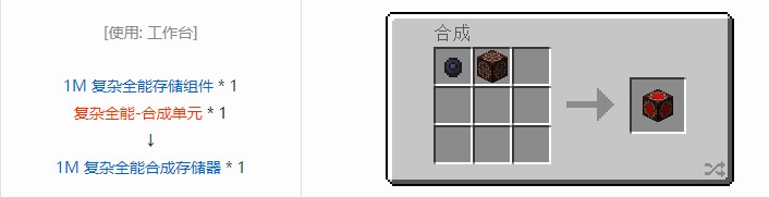 我的世界OMNI 存储元件合成表大全2026