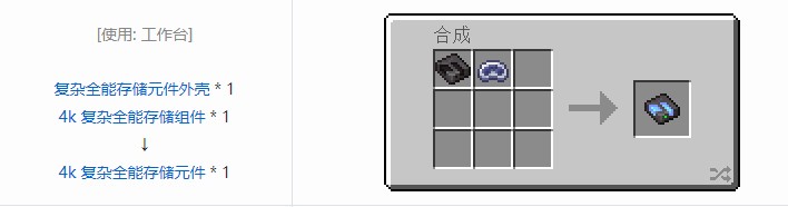 我的世界OMNI 存储元件合成表大全2026
