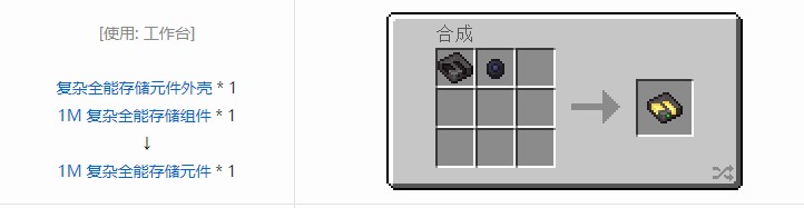 我的世界OMNI 存储元件合成表大全2026