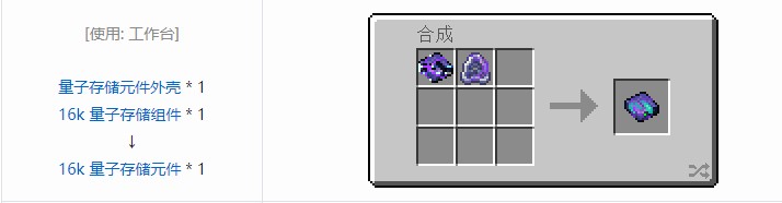 我的世界OMNI 存储元件合成表大全2026