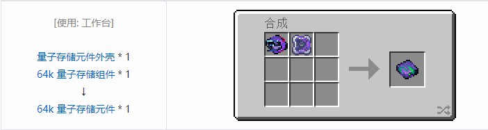 我的世界OMNI 存储元件合成表大全2026
