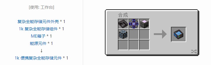 我的世界OMNI 存储元件合成表大全2026