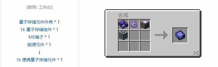 我的世界OMNI 存储元件合成表大全2026