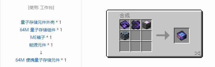 我的世界OMNI 存储元件合成表大全2026