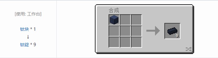 我的世界星系材料合成表大全