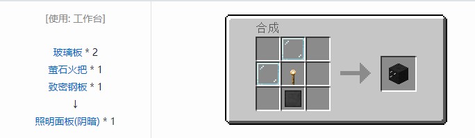 我的世界星系方块合成表大全