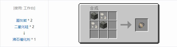 我的世界坍毁化合材料合成表大全