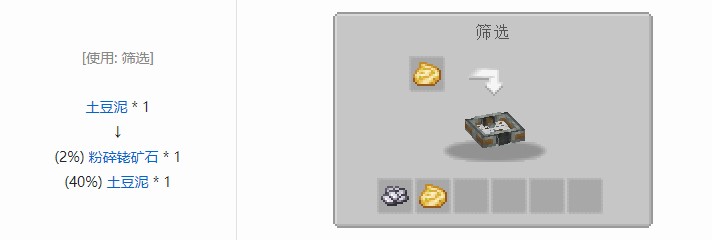 我的世界坍毁化合材料合成表大全