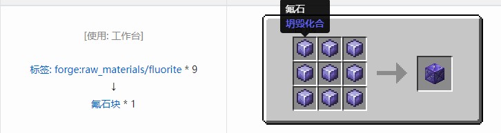 我的世界坍毁化合合成表大全