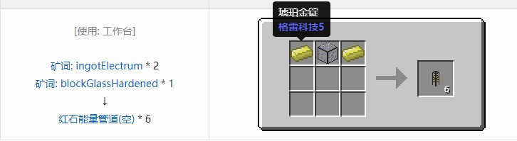 我的世界热动力学合成表大全