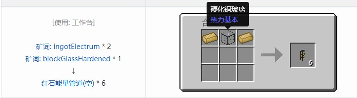 我的世界热动力学合成表大全