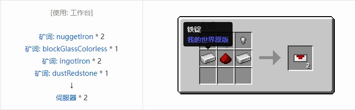 我的世界热动力学合成表大全