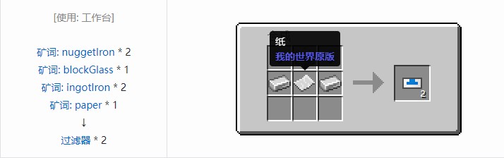 我的世界热动力学合成表大全