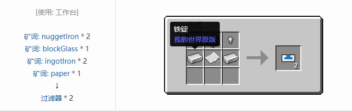 我的世界热动力学合成表大全