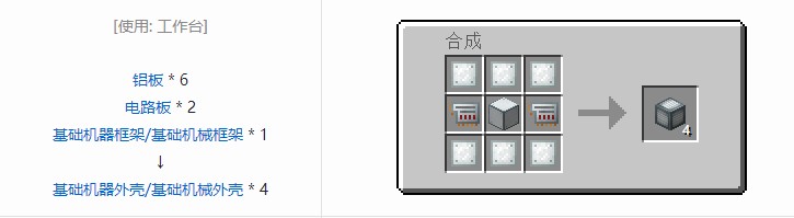 我的世界科技复兴材料合成表大全