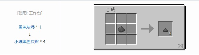 我的世界科技复兴小堆粉合成表大全