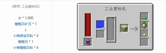 我的世界科技复兴小堆粉合成表大全