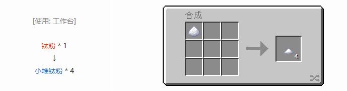 我的世界科技复兴材料合成表大全