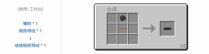 我的世界科技复兴合成表大全