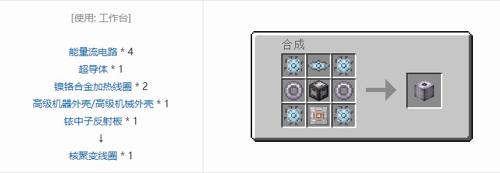 我的世界科技复兴合成表大全