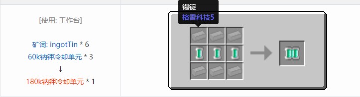 我的世界科技复兴合成表大全