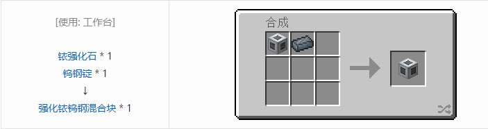 我的世界科技复兴合成表大全