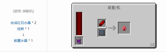 我的世界科技复兴合成表大全