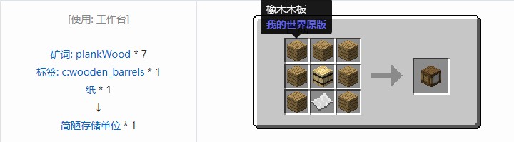 我的世界科技复兴合成表大全