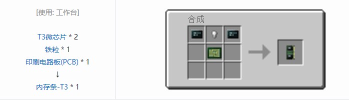 我的世界开放式电脑组件合成表大全