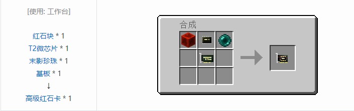 我的世界开放式电脑组件合成表大全
