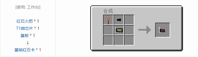 我的世界开放式电脑组件合成表大全