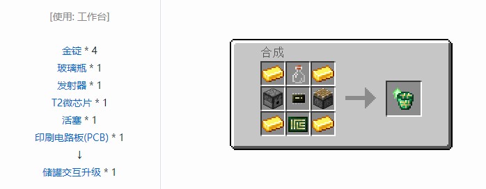 我的世界开放式电脑升级合成表大全