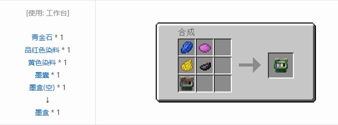 我的世界开放式电脑合成表大全