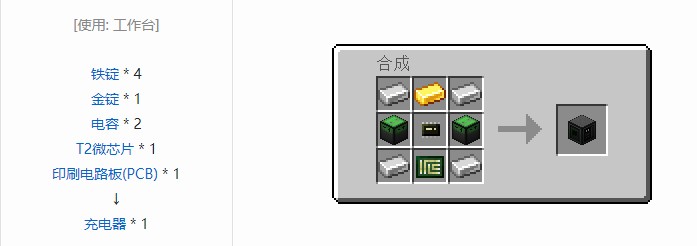 我的世界开放式电脑方块合成表大全