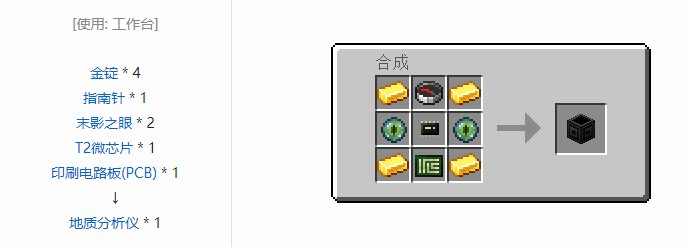 我的世界开放式电脑方块合成表大全