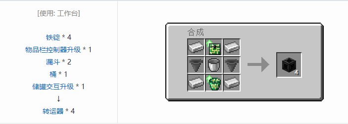 我的世界开放式电脑方块合成表大全