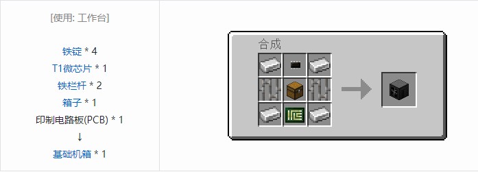 我的世界开放式电脑方块合成表大全