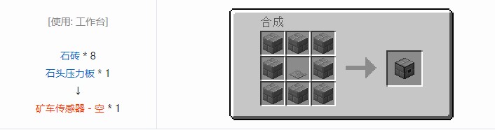 我的世界铁路模组设备合成表大全