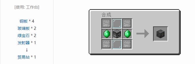 我的世界铁路模组设备合成表大全