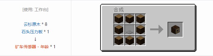 我的世界铁路模组设备合成表大全